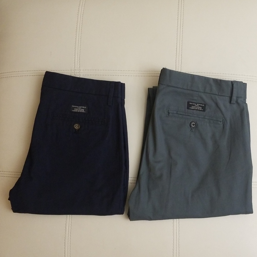 Two 32x30 Banana Republic Mason Chino NWOT Bundle